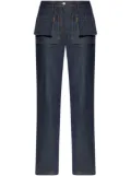 Helmut Lang straight-leg cotton jeans - Blue