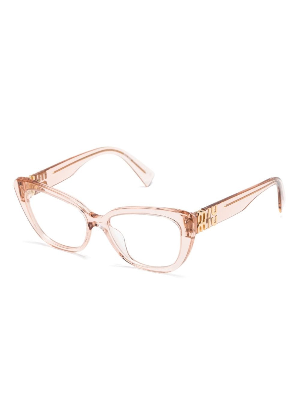 Miu Miu Eyewear Bril met logo - Roze