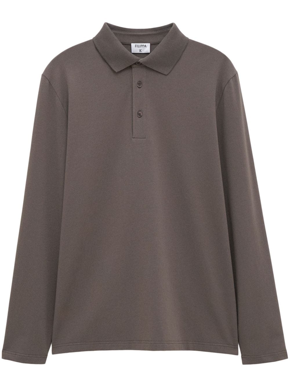 Shop Filippa K Luke Polo Shirt In Brown