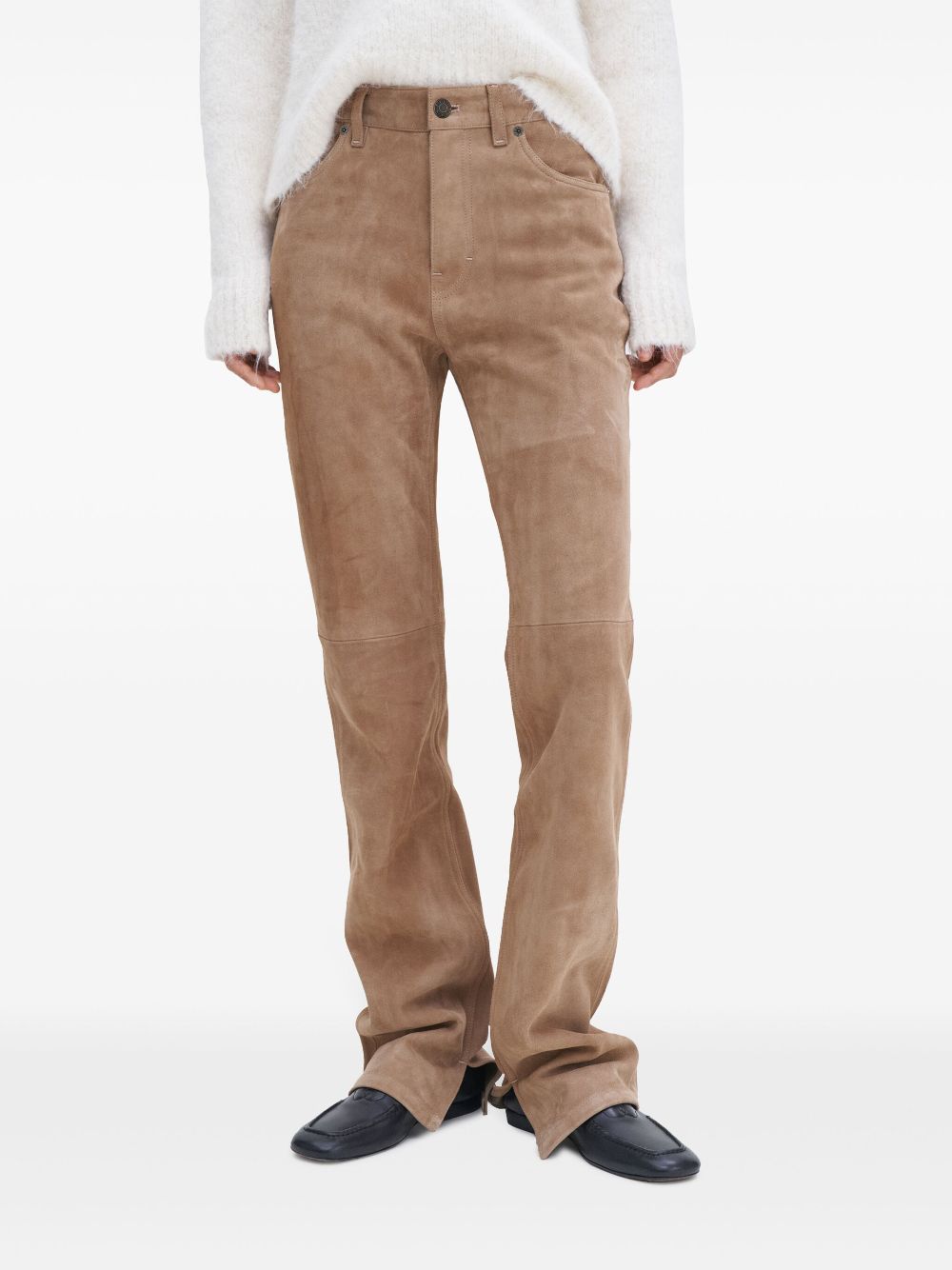 Filippa K suede five-pocket trousers - Brown