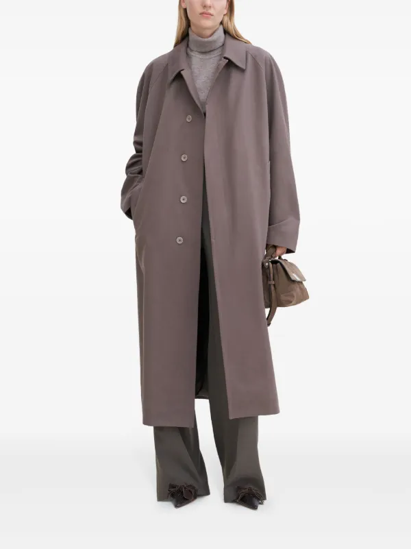 Filippa K Gabardine Trench Coat Grey FARFETCH HK