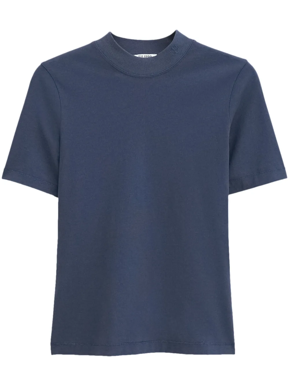 Filippa K Mock-neck T-shirt In Blue