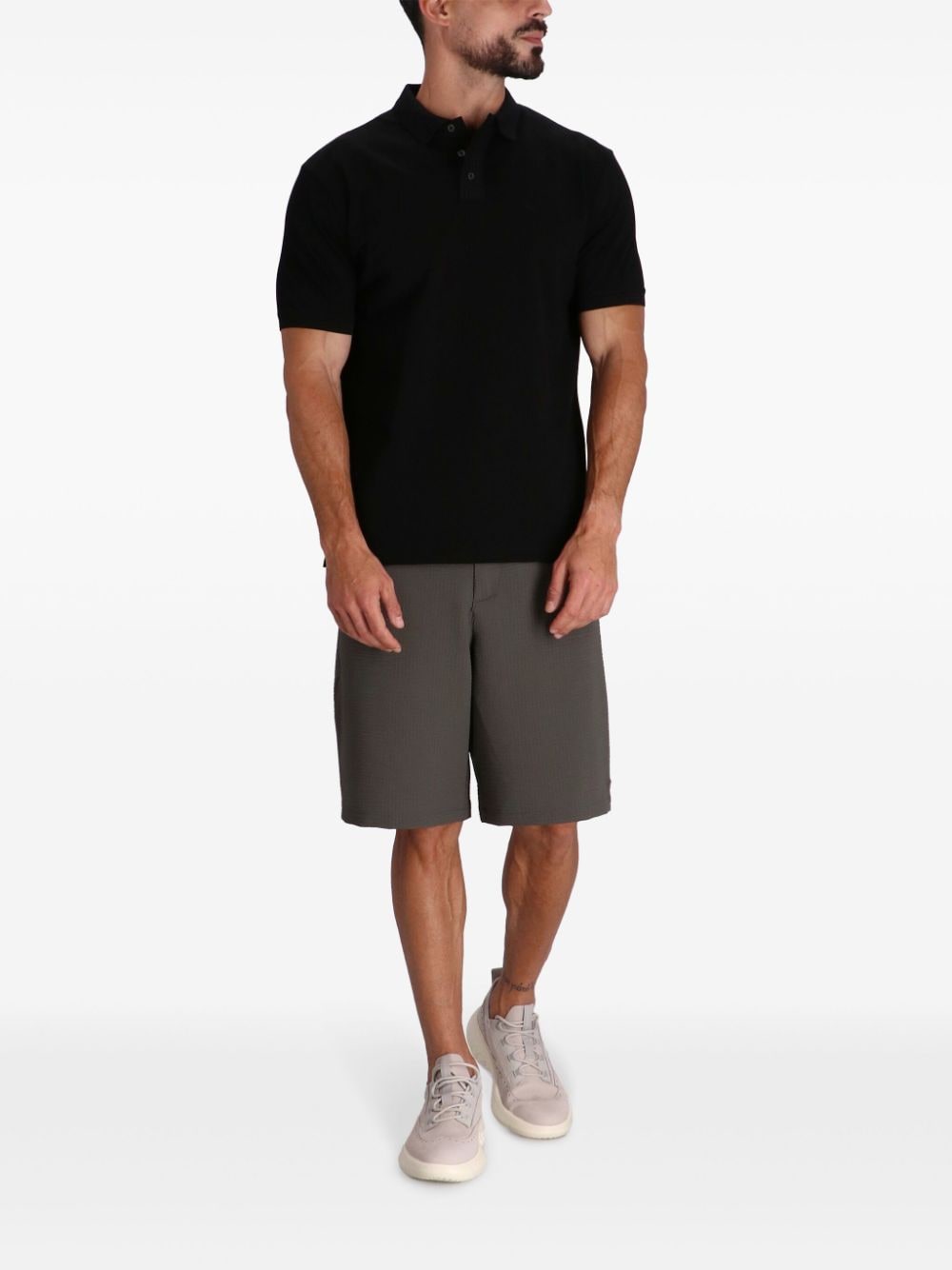 Emporio Armani Katoenen poloshirt - Zwart