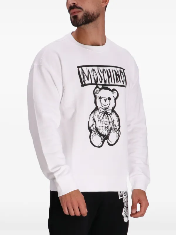 Moschino ロゴ スウェットシャツ | ホワイト | FARFETCH JP