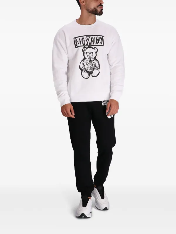 Moschino ロゴ スウェットシャツ | ホワイト | FARFETCH JP