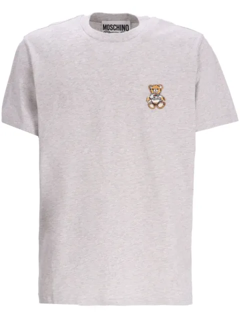 Moschino t-shirt en coton à appliqué ourson