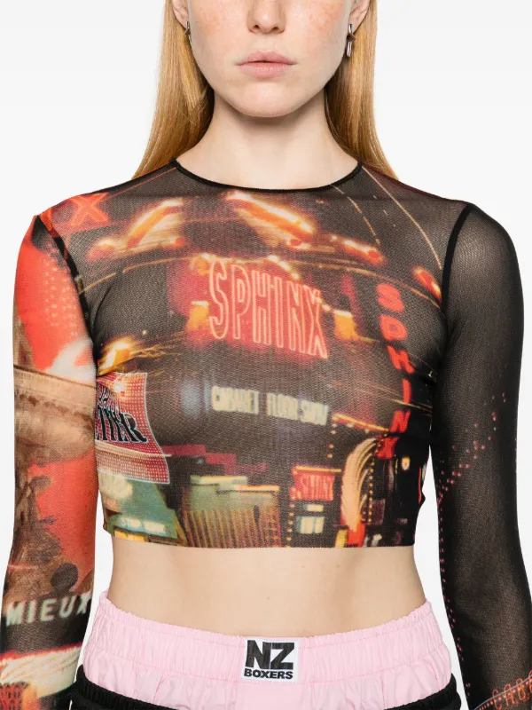 Jean Paul Gaultier クロップドシャツ マルチカラー Jean Paul Gaultier クロップドシャツ マルチカラー