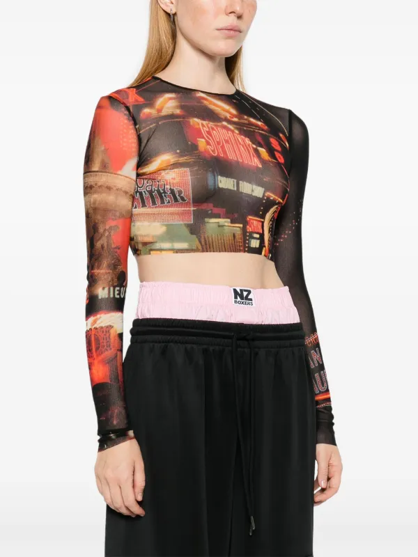 Jean Paul Gaultier クロップドシャツ マルチカラー Jean Paul Gaultier クロップドシャツ マルチカラー