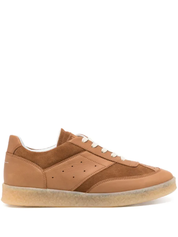 MM6 Maison Margiela Baskets 6 Court Marron FARFETCH TN