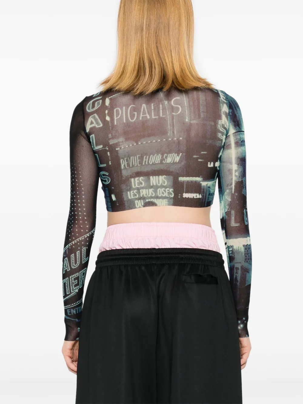 Jean Paul Gaultier The Blue Pigalle top Blauw