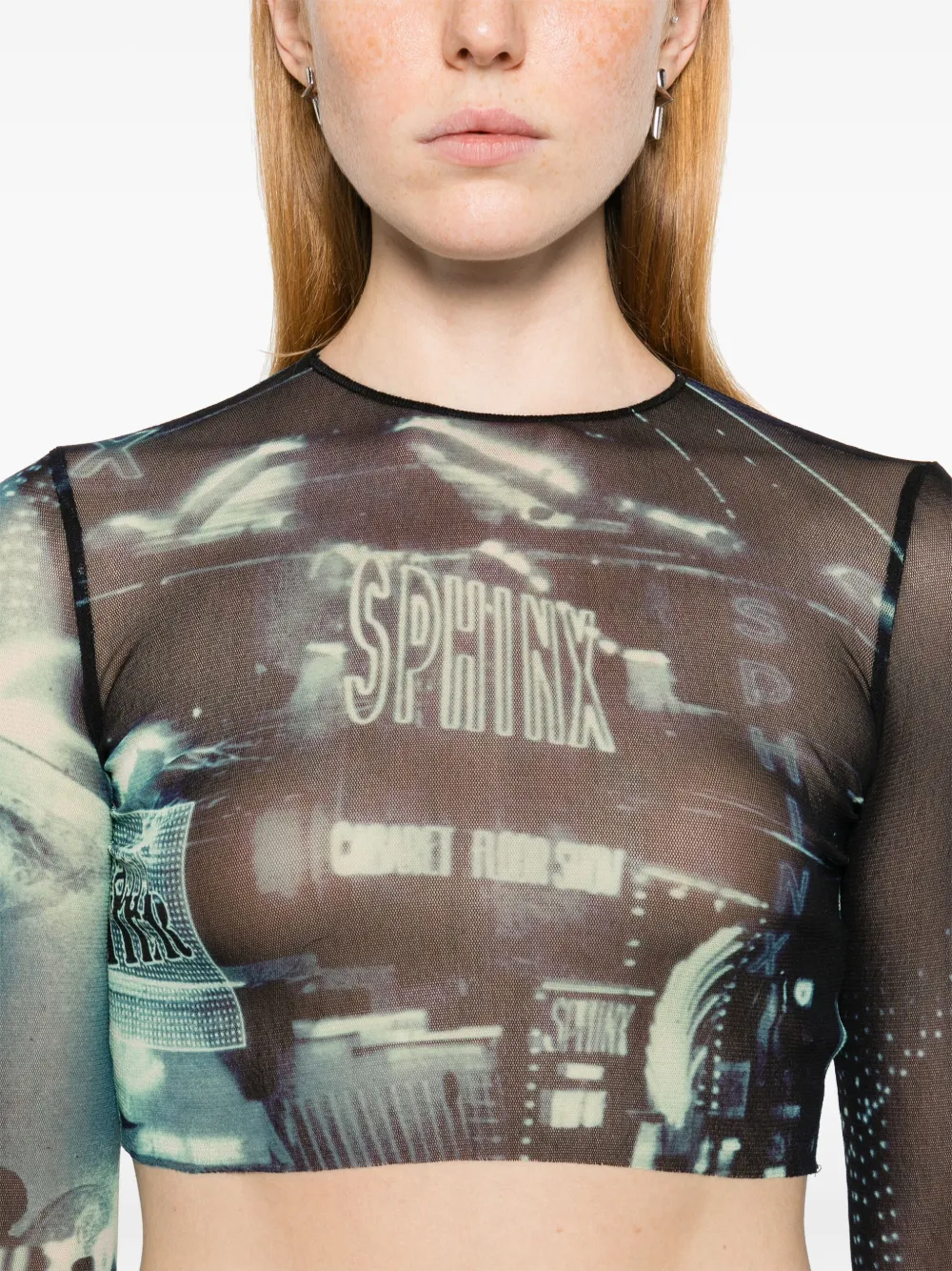 Jean Paul Gaultier The Blue Pigalle top Blauw
