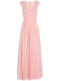 Giambattista Valli wrapped silk georgette dress - Pink