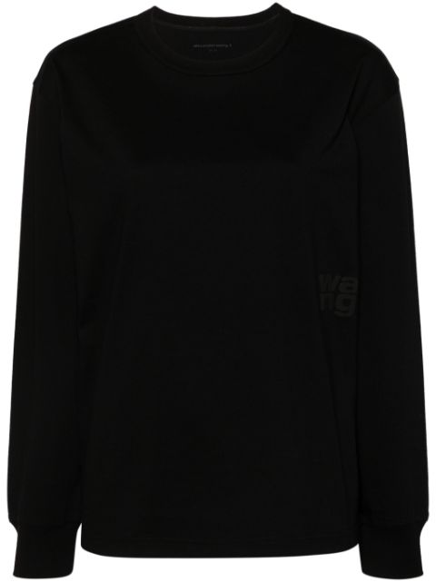 Cheap Alexander Wang raised-logo long-sleeve T-shirt Women