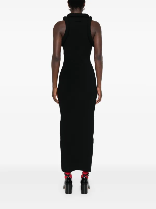 Jean Paul Gaultier 3D-knit Maxi Dress | Black | FARFETCH