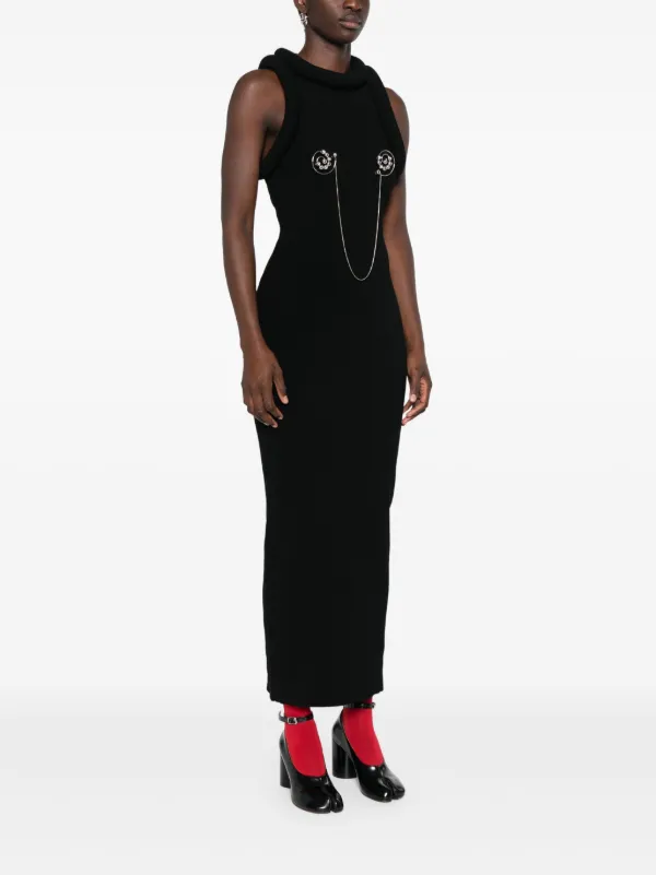 Jean Paul Gaultier 3D-knit Maxi Dress | Black | FARFETCH