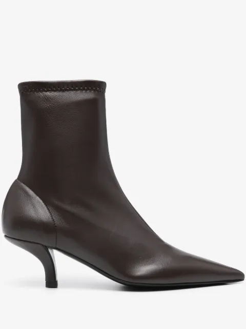 TOTEME 55mm The Heeled sock boots
