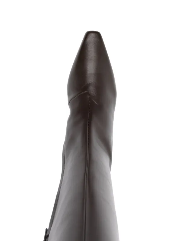 TOTEME 35mm The Slim knee-high Boots | Brown | FARFETCH
