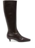 TOTEME 35mm The Slim knee-high boots - Brown