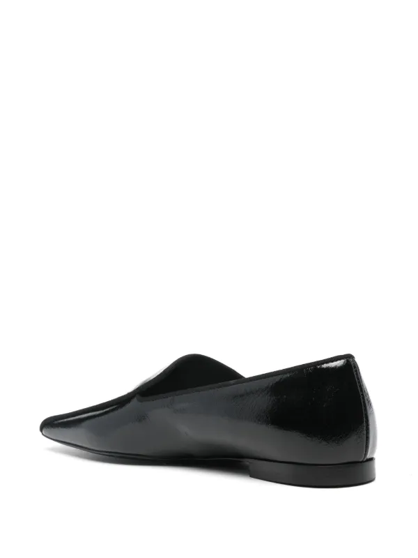 【関税込み】TOTEME ブラック The Piped ローファー Piped Naplack loafers black – TOTEME