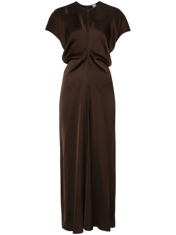 chinese dress ladies Slouch waist dress taupe main image 0