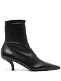 TOTEME 55mm The Heeled sock boots - Black