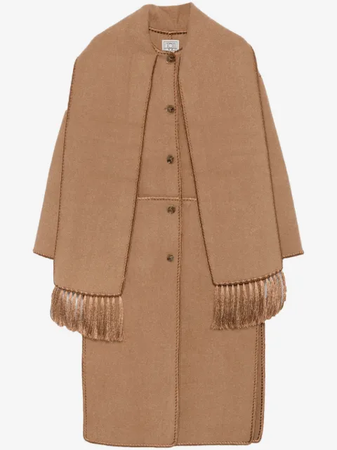 TOTEME Cappotto con sciarpa ricamata