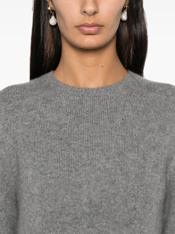 TOTEME Cropped Sweater | Grey | FARFETCH