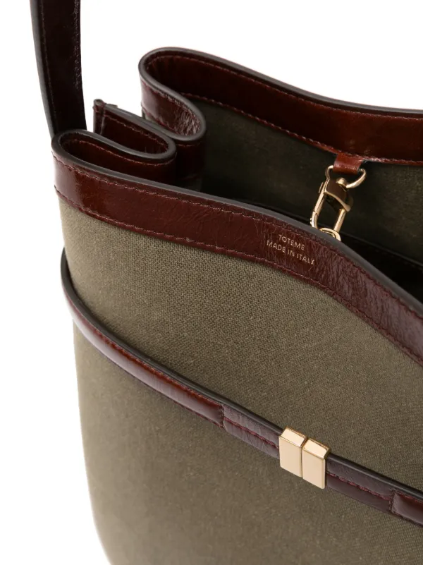 関税込み【TOTEME】Belted canvas bucket bag khaki green Toteme Bags | Contemporary Ready to Wear | Coveti