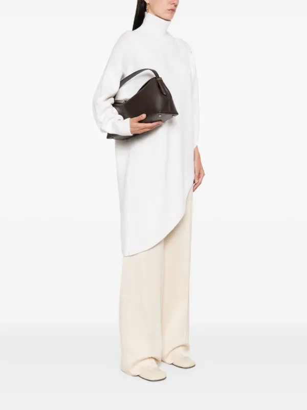 【Toteme】“T-Lock” ショルダーバッグ ブラウン送料関税込 TOTEME T-Lock leather shoulder bag | NET-A-PORTER