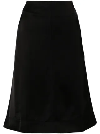 Toteme トーテム　サテンスカート TOTEME パネル サテンスカート | ブラック | FARFETCH JP