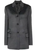 TOTEME Straight single-breasted blazer - Grey
