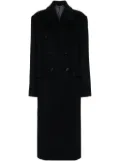 TOTEME Broad double-breasted coat - Blue
