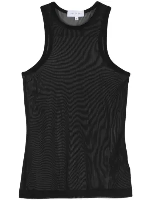 希少！　HELMUT LANG 変形タンクトップ HELMUT LANG リブ編み ストレッチモダールジャージー タンクトップ