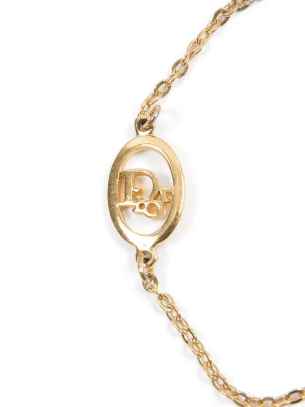 Christian Dior Pre-Owned 1990s CD Chain Bracelet | Gold | FARFETCH