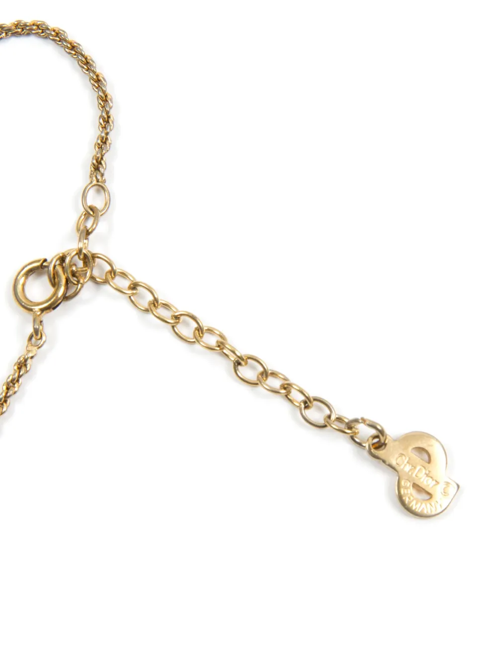 1990s Cd Rhinestone Necklace
