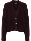 Fabiana Filippi lurex-detail cardigan - Red