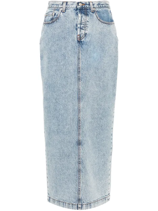 【FABIANA FILIPPI】COTTON LONG SKIRT Fabiana Filippi Cotton Maxi Skirt | Blue | FARFETCH