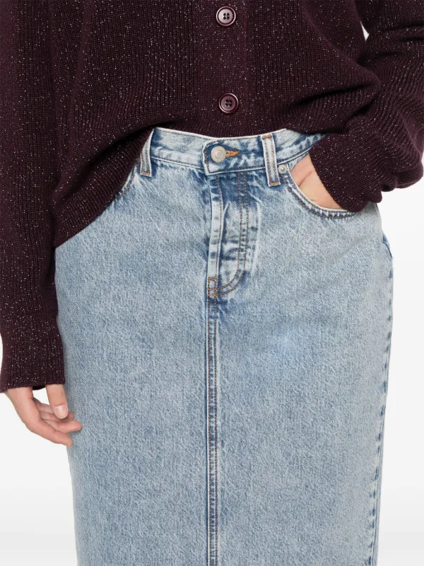 【FABIANA FILIPPI】COTTON LONG SKIRT Fabiana Filippi Cotton Maxi Skirt | Blue | FARFETCH