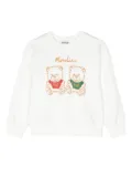 Moschino Kids Teddy Bear-print sweatshirt - White