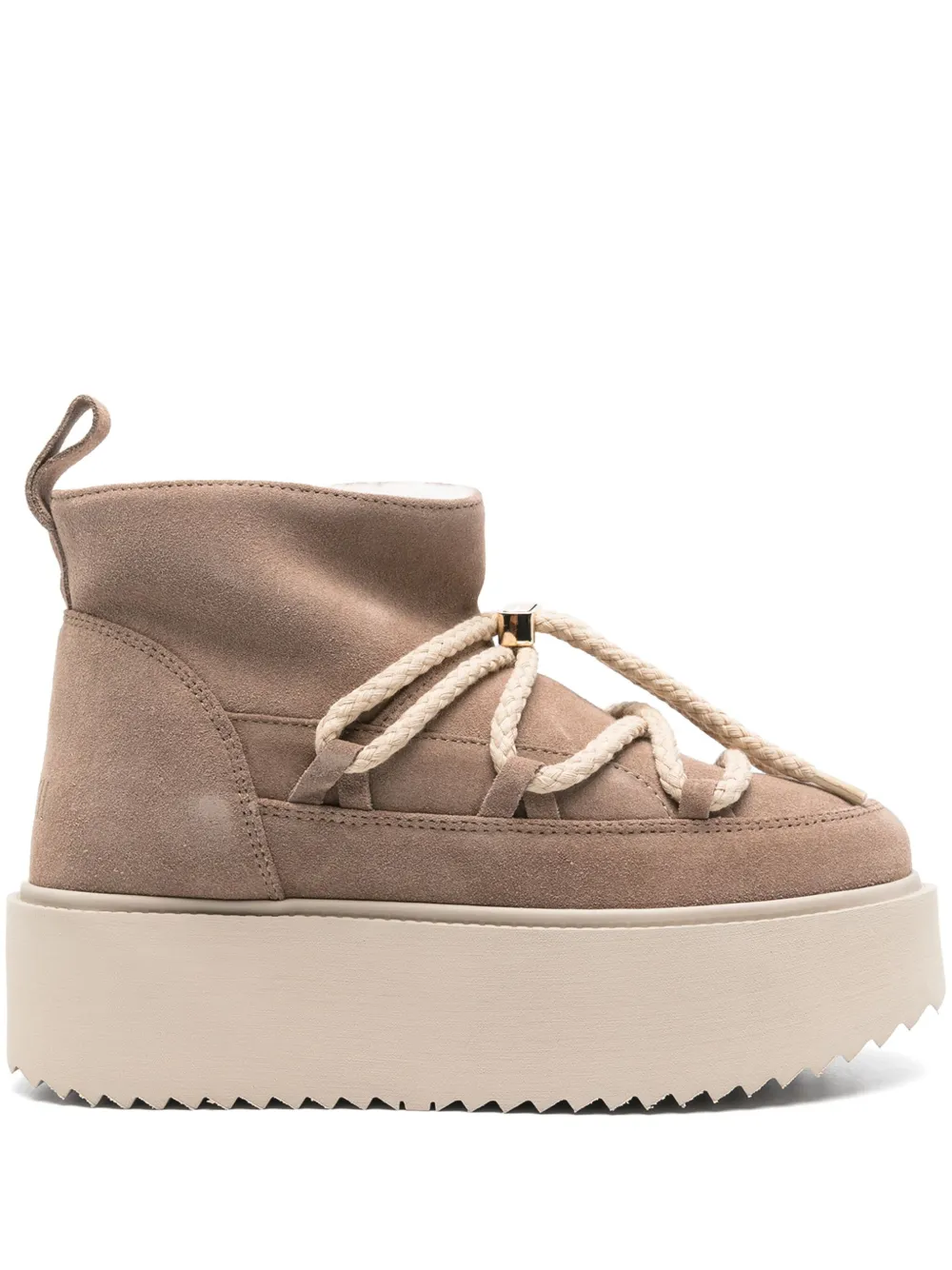 Inuikii Suede Boots In Neutral