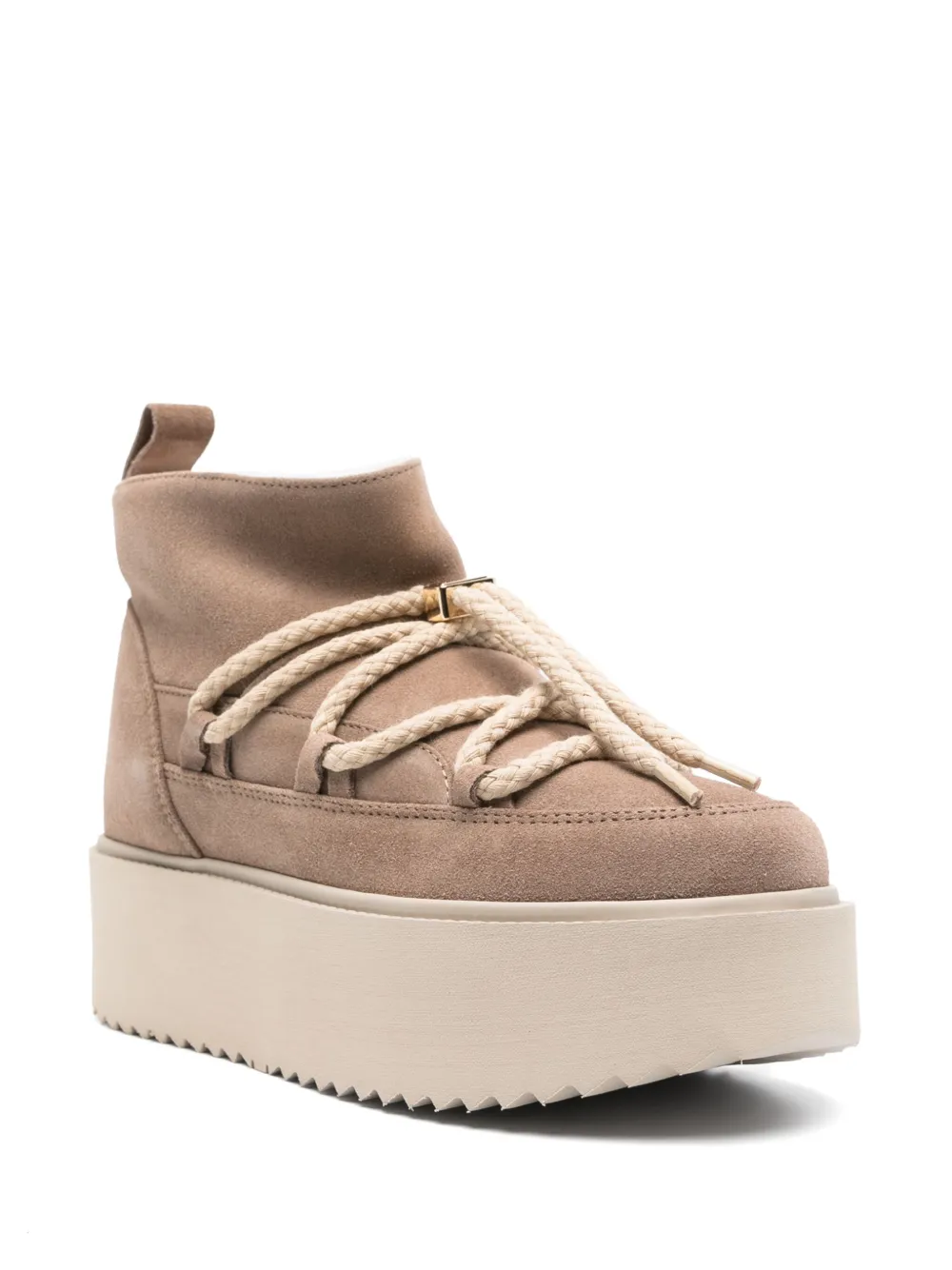Inuikii Suede Boots In Neutral