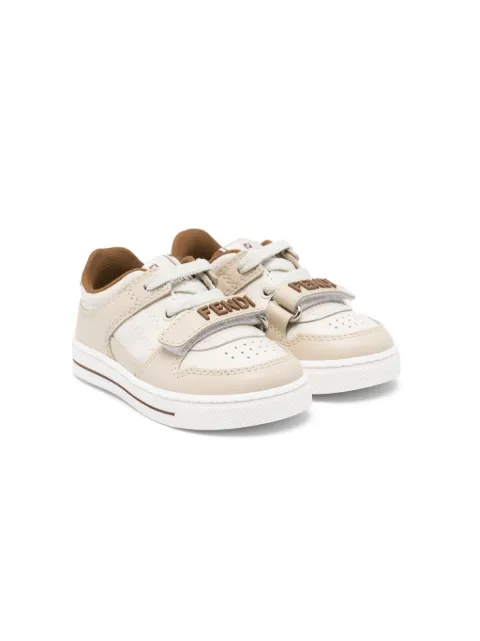 Fendi Kids colourblock leather sneakers