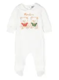 Moschino Kids Teddy Bear-print pajamas - White