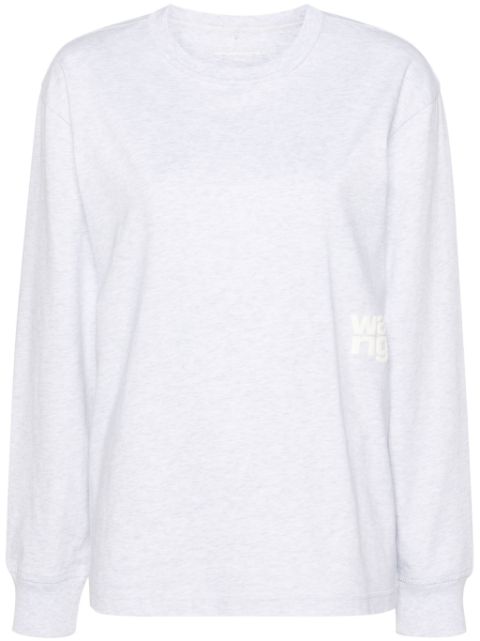 Alexander Wang raised-logo long-sleeve T-shirt Women