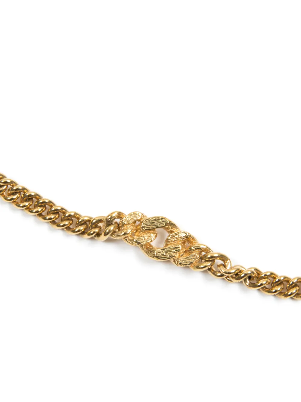 Christian Dior Pre-Owned 1990s cable-chain necklace - Goud