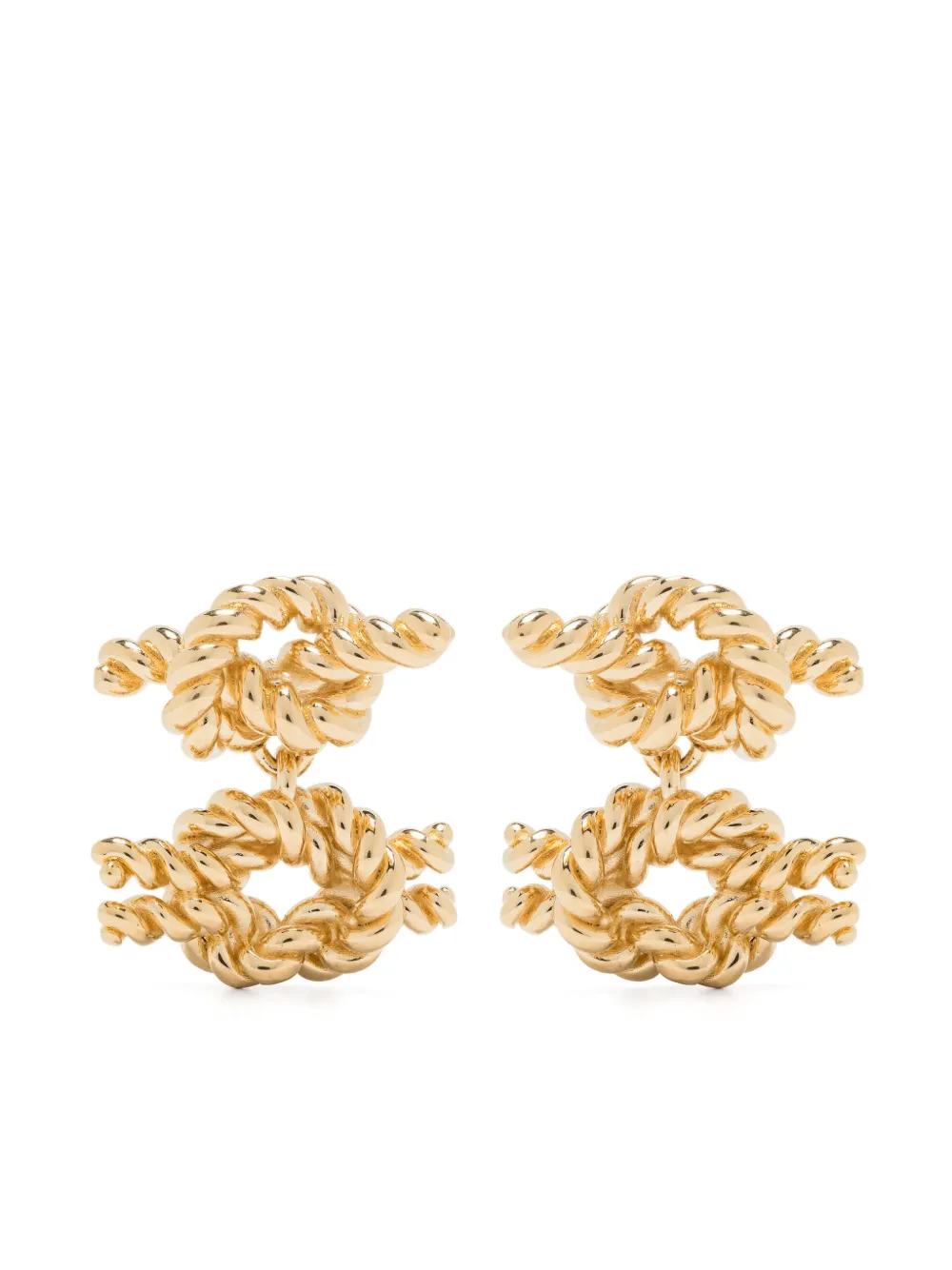 TOTEME aretes de nudo Rope | dorado | Image 1