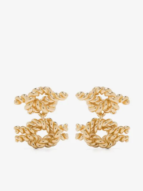 TOTEME Rope knot earrings 
