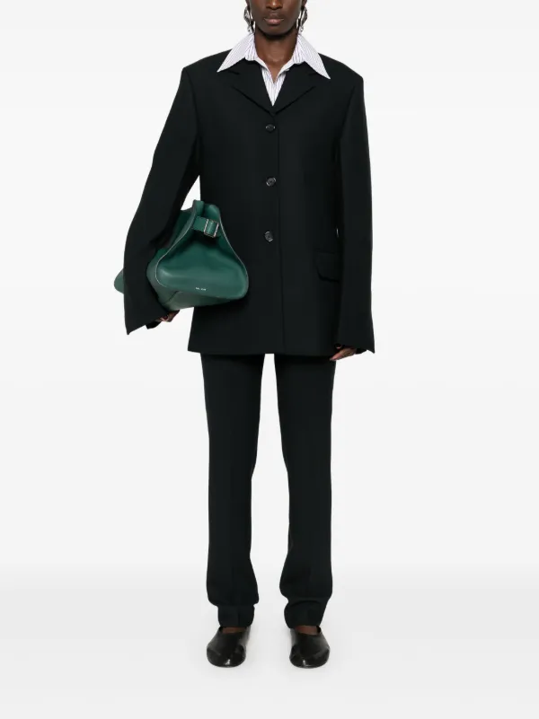 【TOTEME】ローウエスト スリムパンツ TOTEME ローライズ パンツ | ブラック | FARFETCH JP