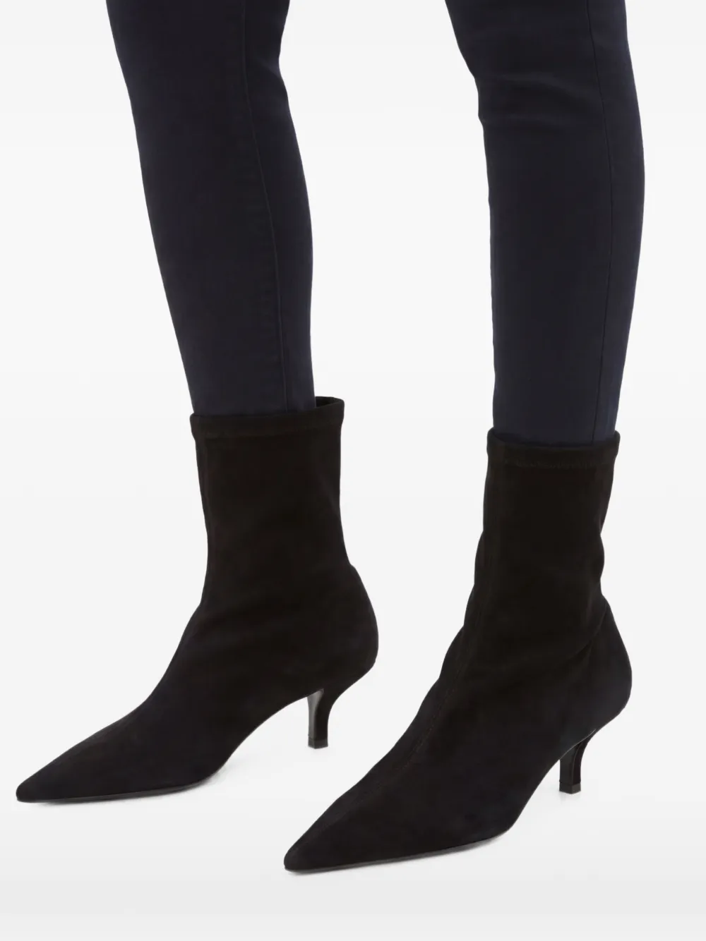 TOTEME 60 mm The Suède soklaarzen met hak Zwart