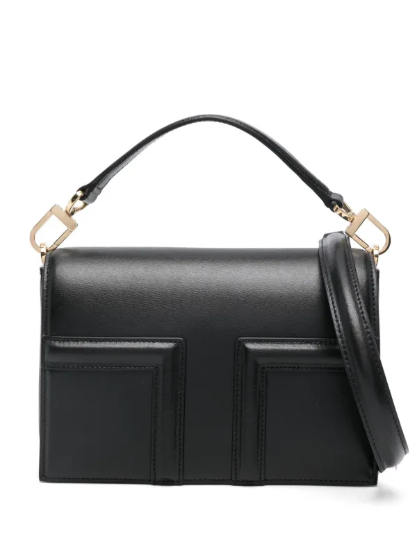 TOTEME T-Flap レザーミニバッグ | ブラック | FARFETCH JP